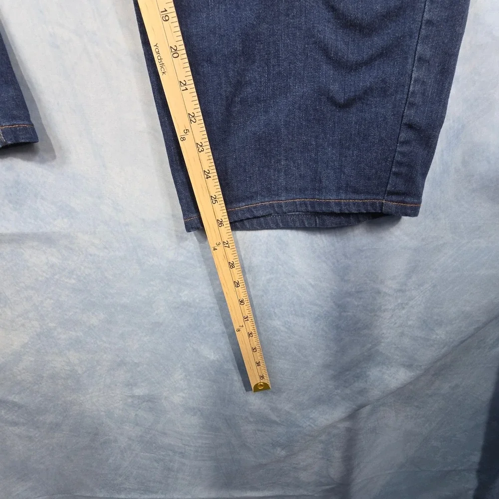 Orvis Mens Dark Wash Straight Leg Stretch Denim Jeans Blue Size 40x26